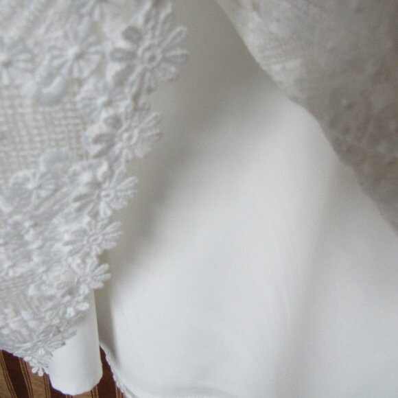 Rachel Parcell White Ruffle Short Sleeve Dress Size XXS,Lined - Picture 2 of 9